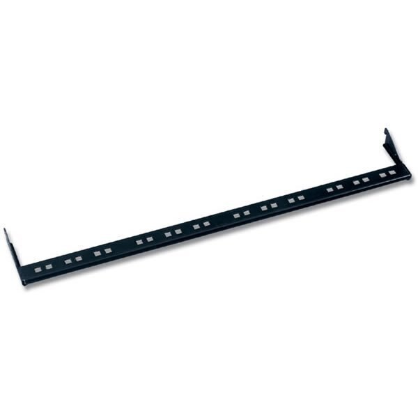 Siemon CABLE MGMT SUPPORT BAR, 19"W ANGLED REAR FOR 152MM, BLACK WM-6A